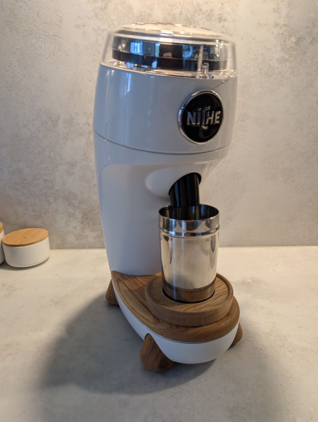 Macchine per caffè & Macchine per espresso: Niche Zero weiss Single-Dosing-Mühle – Usato da Münchenstein venduto da -.MKMX.- 2