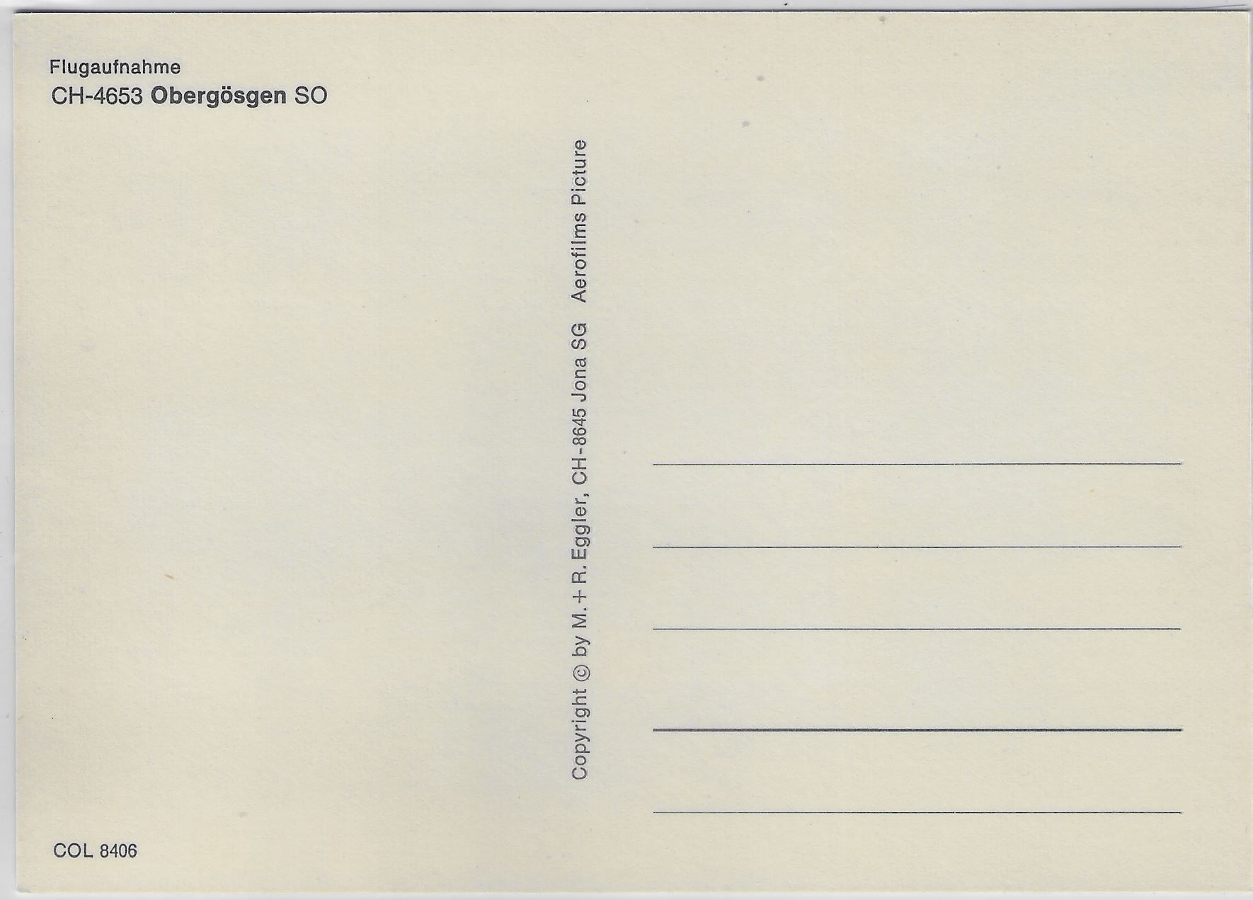 Cartoline postali: Flugaufnahme Obergösgen SO – Antico da Ettingen venduto da Kartenplanet 1