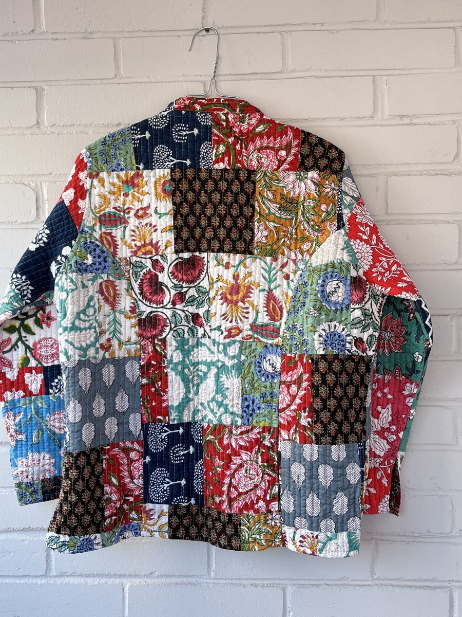Giacche: Reversible Patchwork Jacket – Handmade in Jaipur – Nuovo e nell'imballaggio originale da Chiasso venduto da Pat_chuli 1