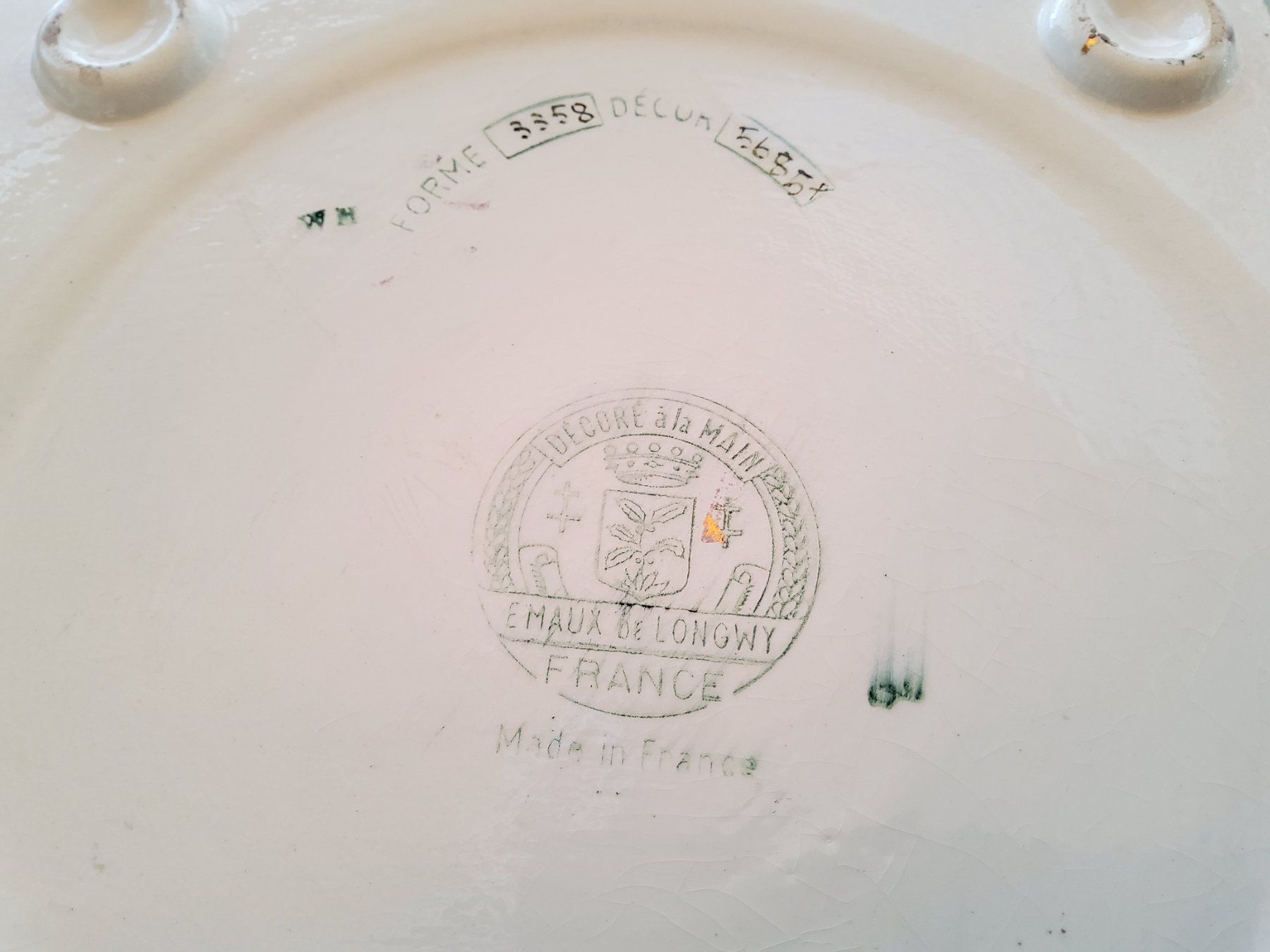 Piatti di portata: Dessous de plat en Emaux de Longwy  – Usato da Malleray venduto da Broc-Mo 6