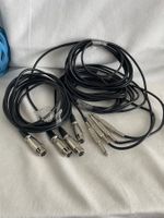 4er Set Mikrofonkabel XLR Female -Klinke Male Mono  A 115