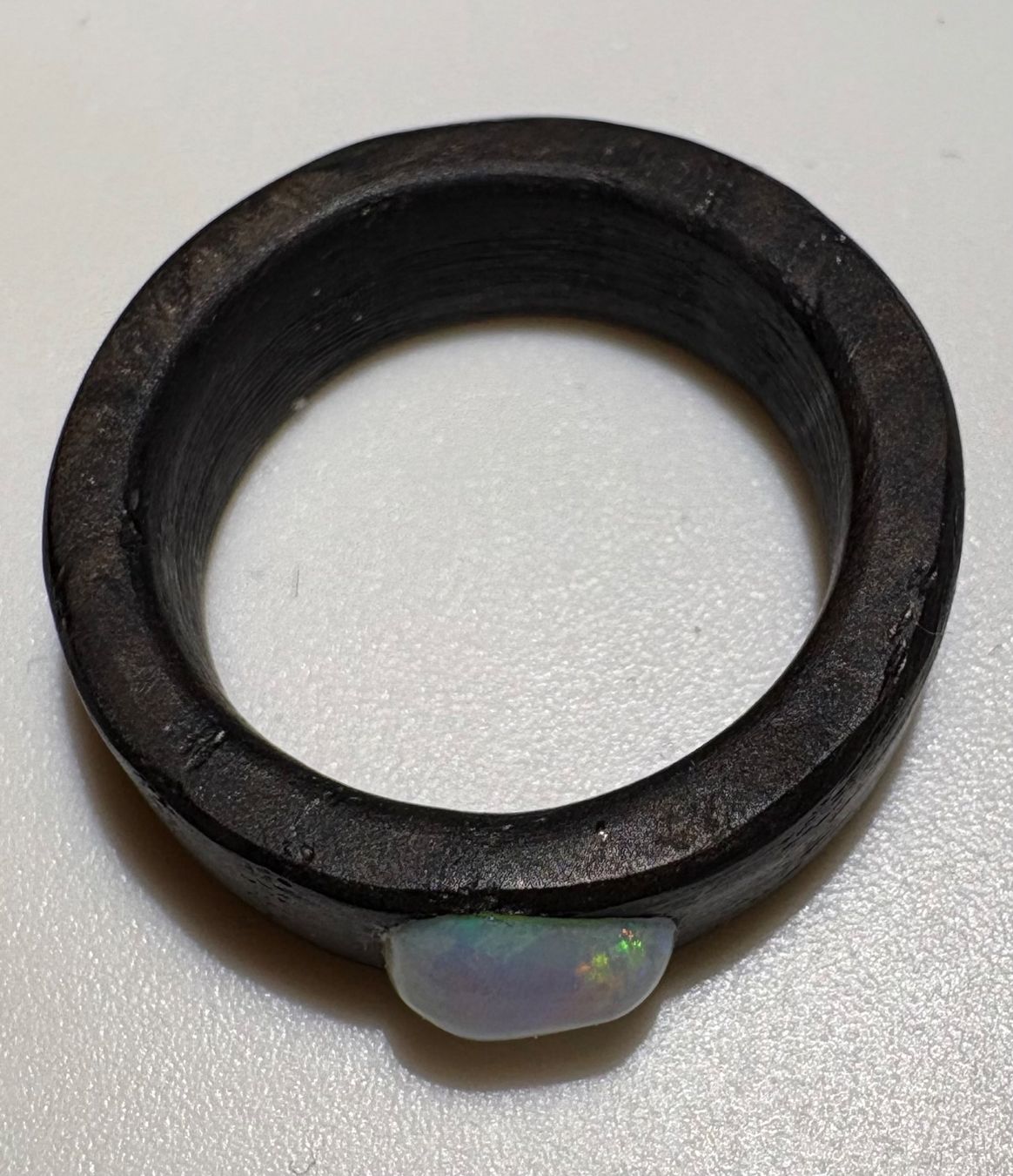 Anelli: Ring Australischer Crystal-Opal+Mooreiche, Grösse 55 – Nuovo (secondo la descrizione) da Wilen b. Wil venduto da Tschirio 7