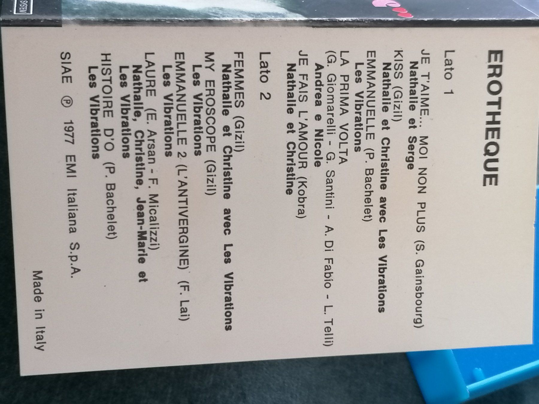 Musicassette: MC Kassette Erotheque - 1977 Selten – Usato da Basel venduto da vintagecollector 3