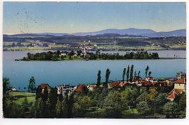 PFÄFFIKON SZ Blick gegen Insel Ufenau, Lützelau, Feldbach