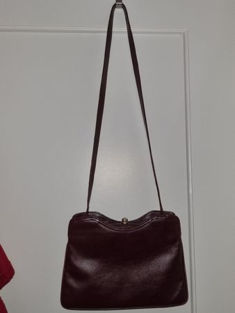 Vintage Handtasche, rotbraun