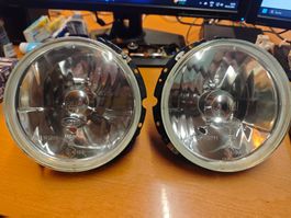 Golf 1, Caddy, Käfer, Bus Klarglas LED Scheinwerfer für VW