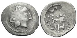 EASTERN CELTS. Silver drachm (Circa 2nd Century BC)