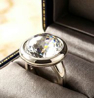 Silber Ring 925 mit facettiertem Bergkristall  - NEU