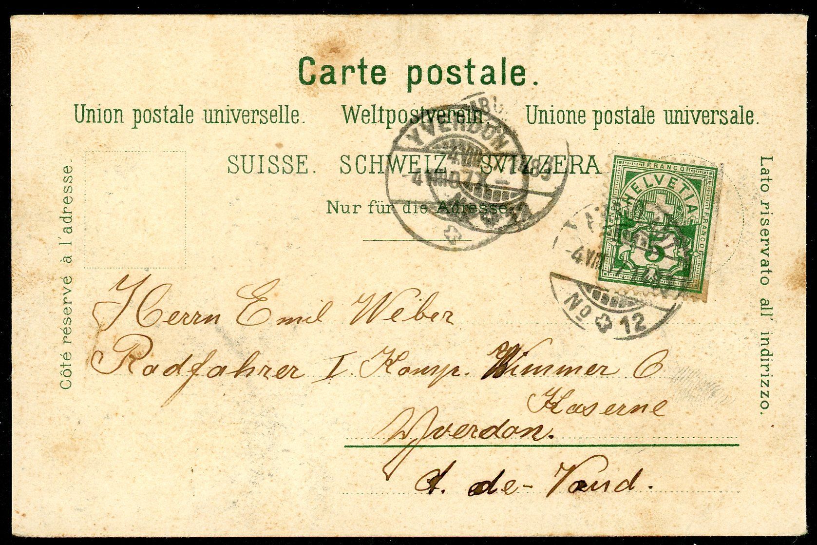 Cartoline postali: Grossaffoltern, Schweiz – Usato da Opfikon venduto da webstar30 2
