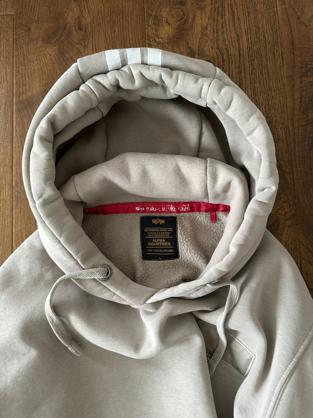 Alpha Industries Maglioni & Felpe: Alpha Industries Hoodie Beige, Grösse L – Usato da Burgdorf venduto da Luluk27 2