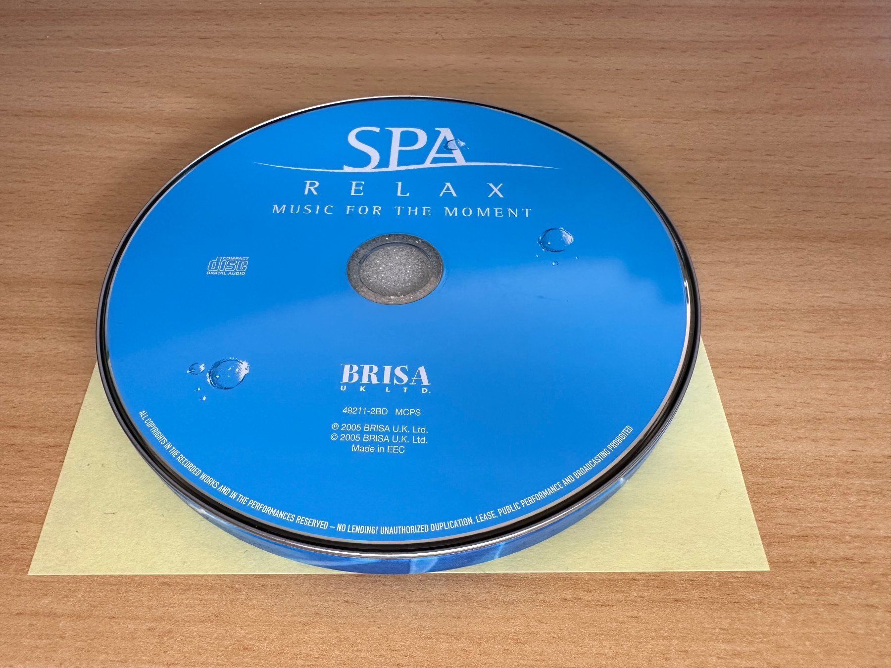 CD: SPA - Relax - Music for the Moment – Usato da Rikon im Tösstal venduto da Alpenmutz 2