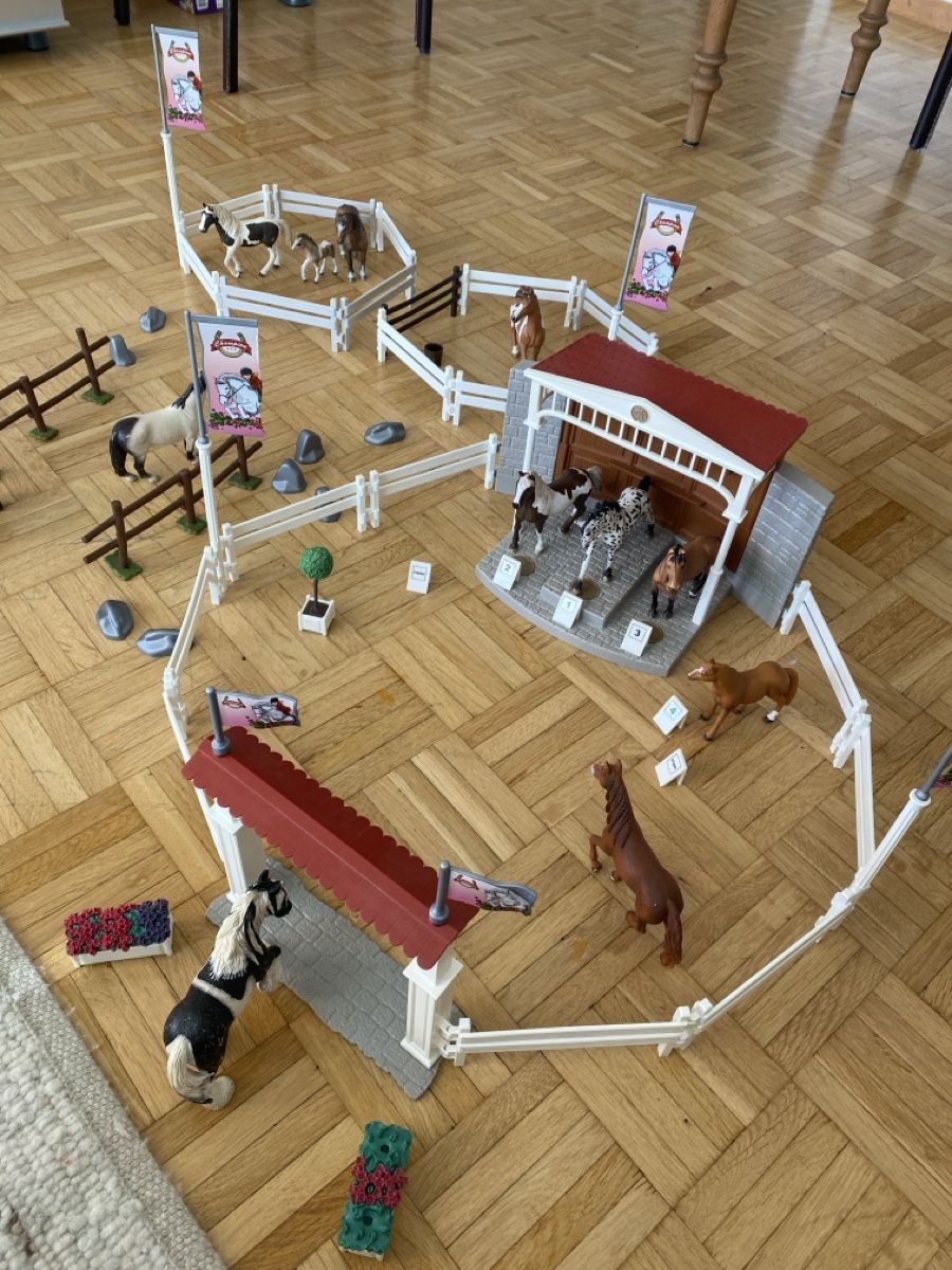 Schleich Spielzeuge: Pferde Turnier mit 12 Schleichpferden – Gebraucht aus zürich von Lupilou