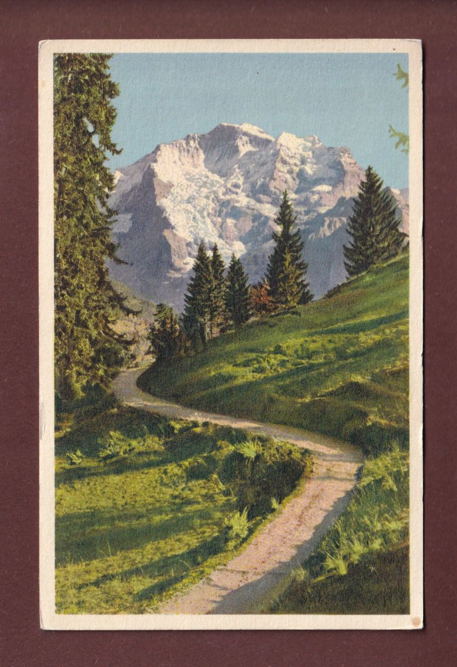 Cartoline postali: Weg nach GRÜTSCHALP - Jungfrau – Usato da Pully venduto da nicecards-shop