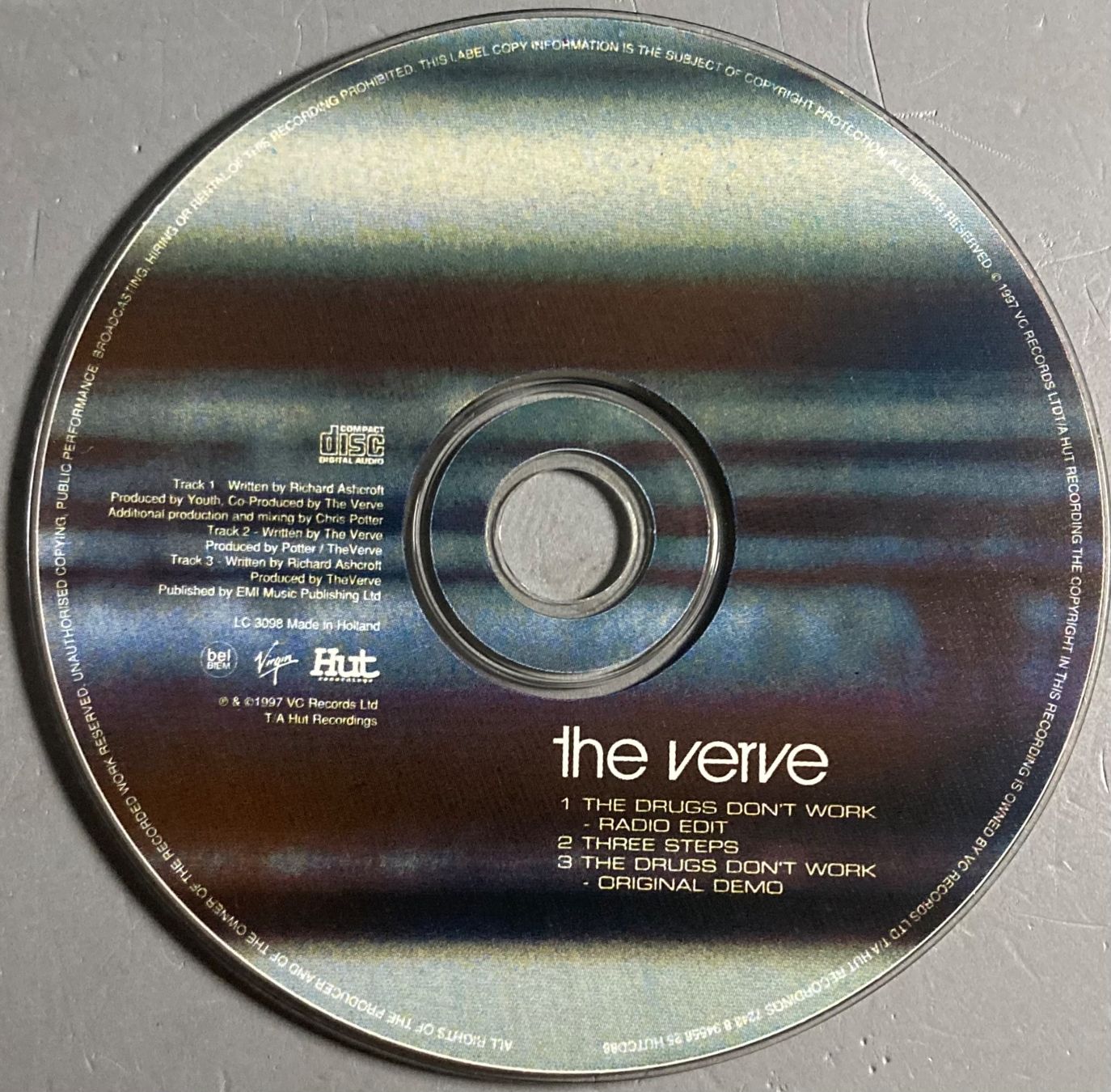 CDs: THE VERVE - THE DRUGS DON'T WORK – D'occasion à Poliez-Pittet par Newtown-Records 1