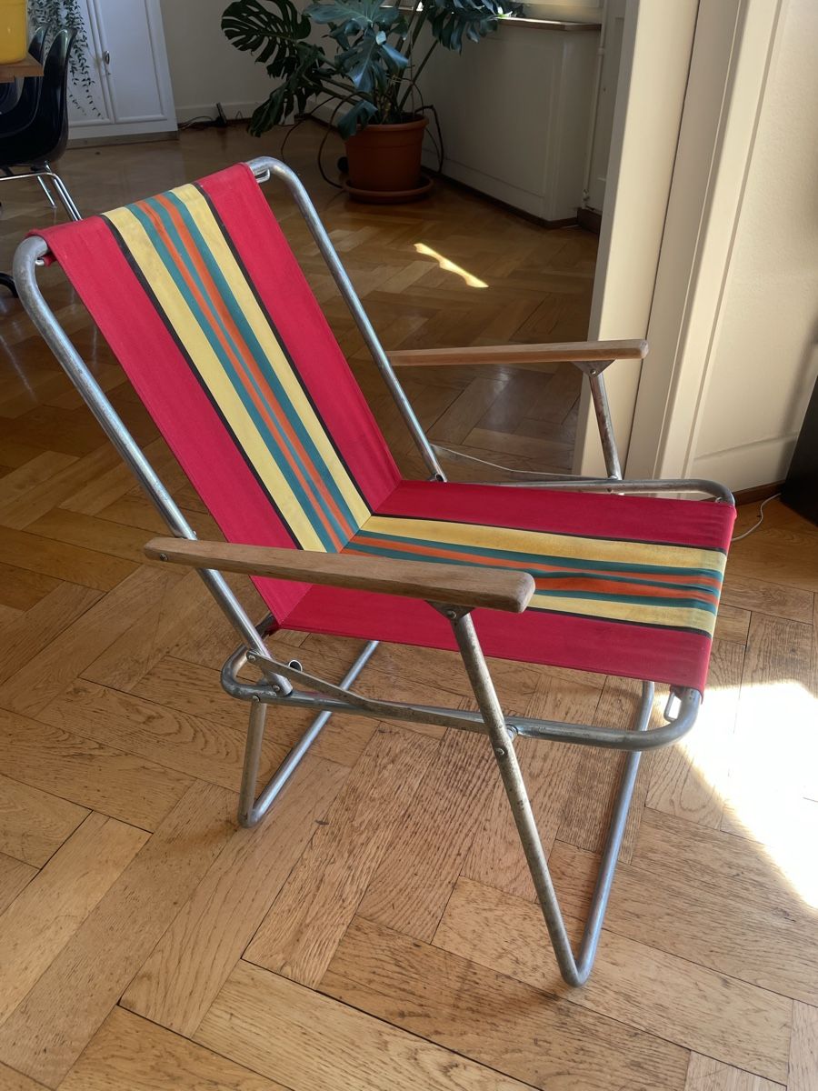 Stühle: VINTAGE CAMPINGSTUHL KLAPPBAR – Gebraucht aus Biel/Bienne von Jilo 3