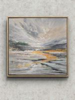 Originalegemälde auf Leinwand 30x30 cm, goldenen Unikat!!!