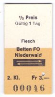 Billette Fiesch - Betten FO - Niederwald