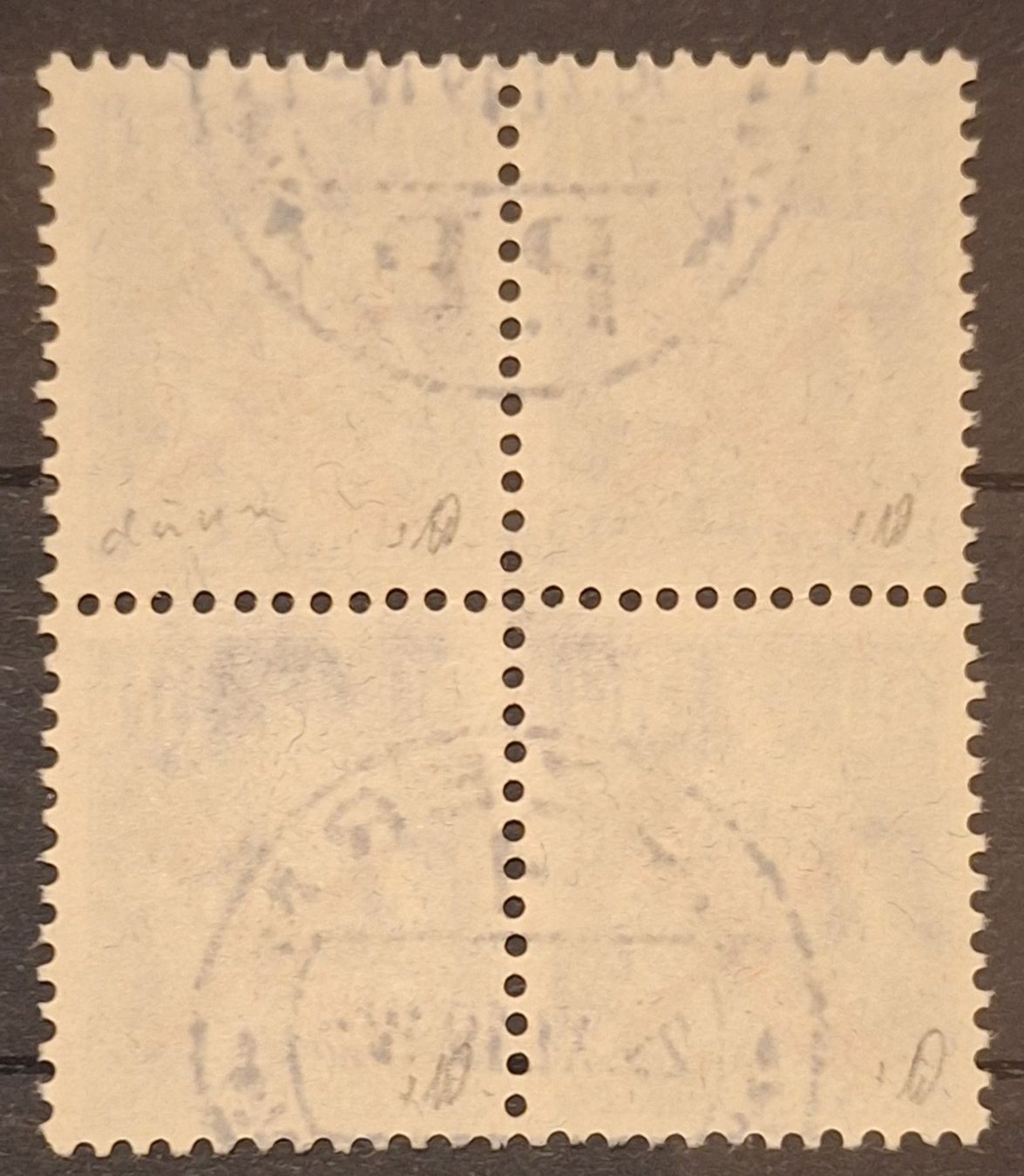 Tutti i francobolli: F2 Viereblock mit Attest Kat. 1800.- – Usato da Balgach venduto da SIMEON27 1