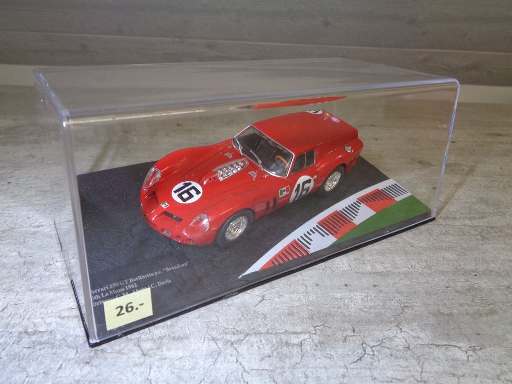 BEEBOP BB145.24 Scale 1/43 FERRARI 250 GT DROGO COUPE ch.2053 N 24 TEST LE MANS
