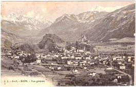 SION - Vue générale (im Sommer) ca. 1915 (VS)