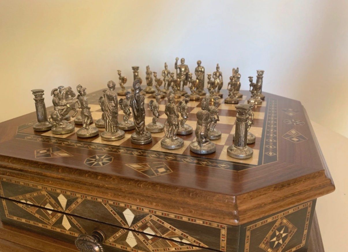 Giochi: Échecs Helena Wood Art bois incrusté – Usato da Froideville venduto da vin_ynl9 4