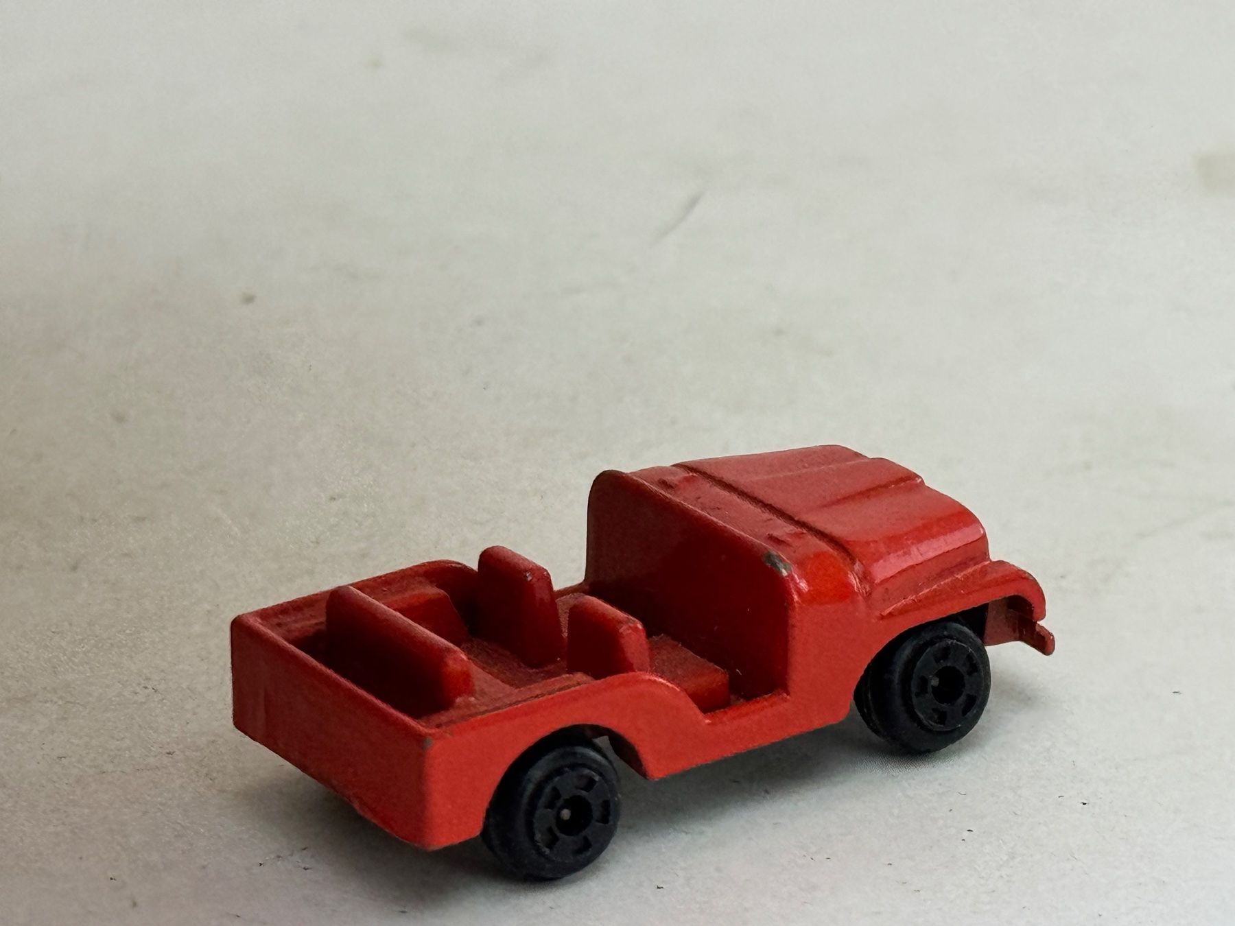 Modellini d'auto: RI- Jeep orange Metallmodell ca. 1/87 – Usato da Elm venduto da Wikmtz 1