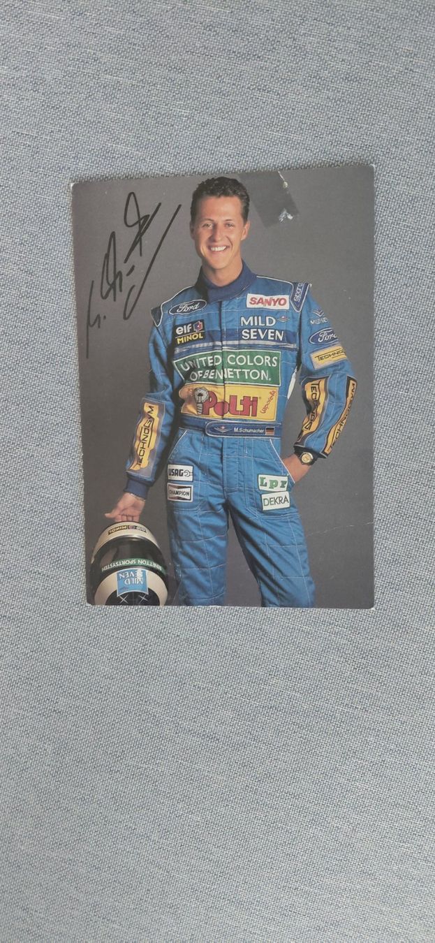 Autografi: Autogrammkarte Michael  Schumacher – Usato da Schmerikon venduto da Olympia04