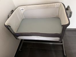Chicco Next2Me Bedside Crib Grey Used Condition