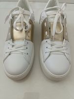 Valentino Sneakers Leder Weiss Gold Grösse 37