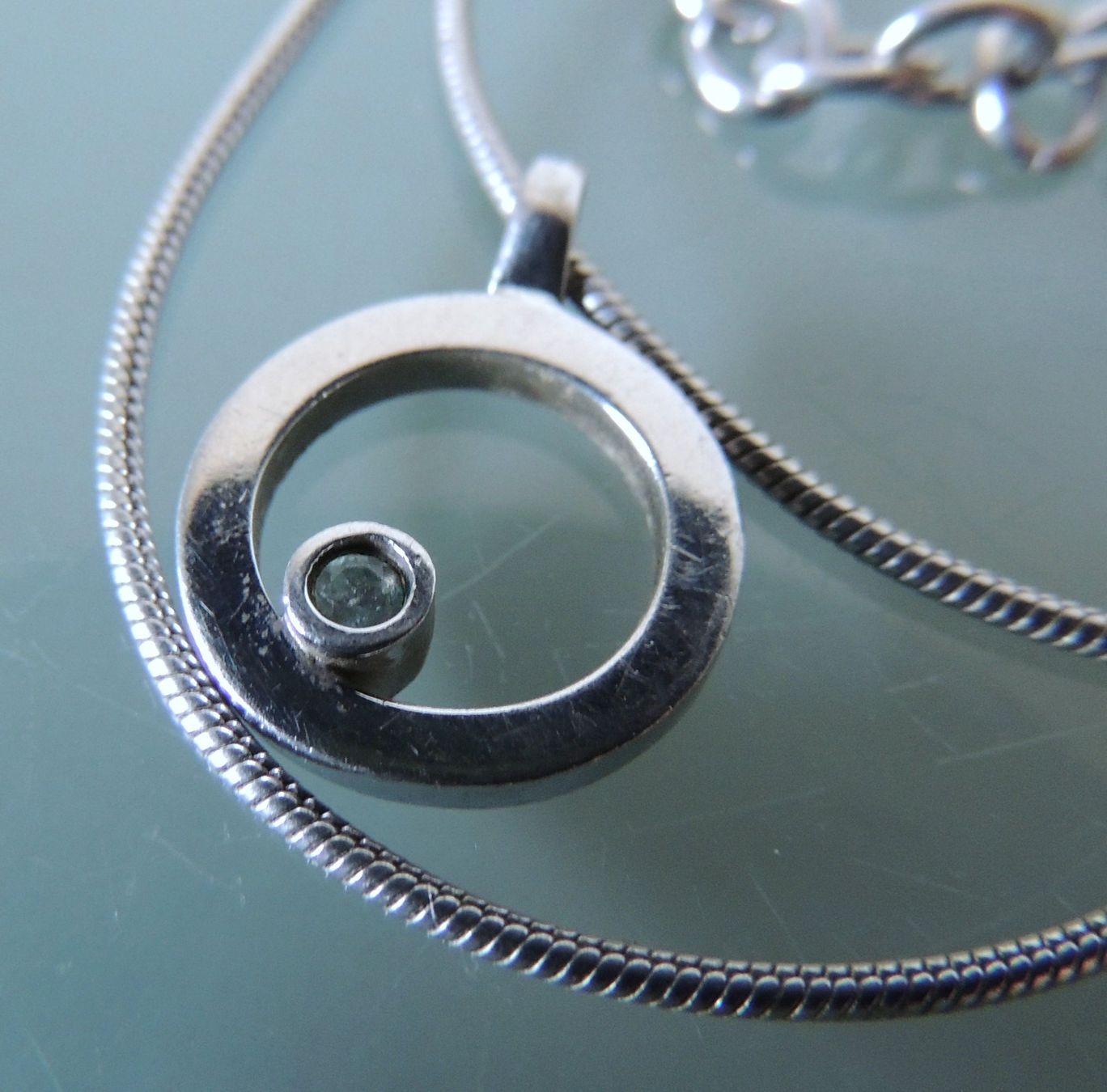 Esprit Catenine: ESPRIT Silber 925 Halskette mit Anhänger – Usato da Waldenburg venduto da schaller707 2