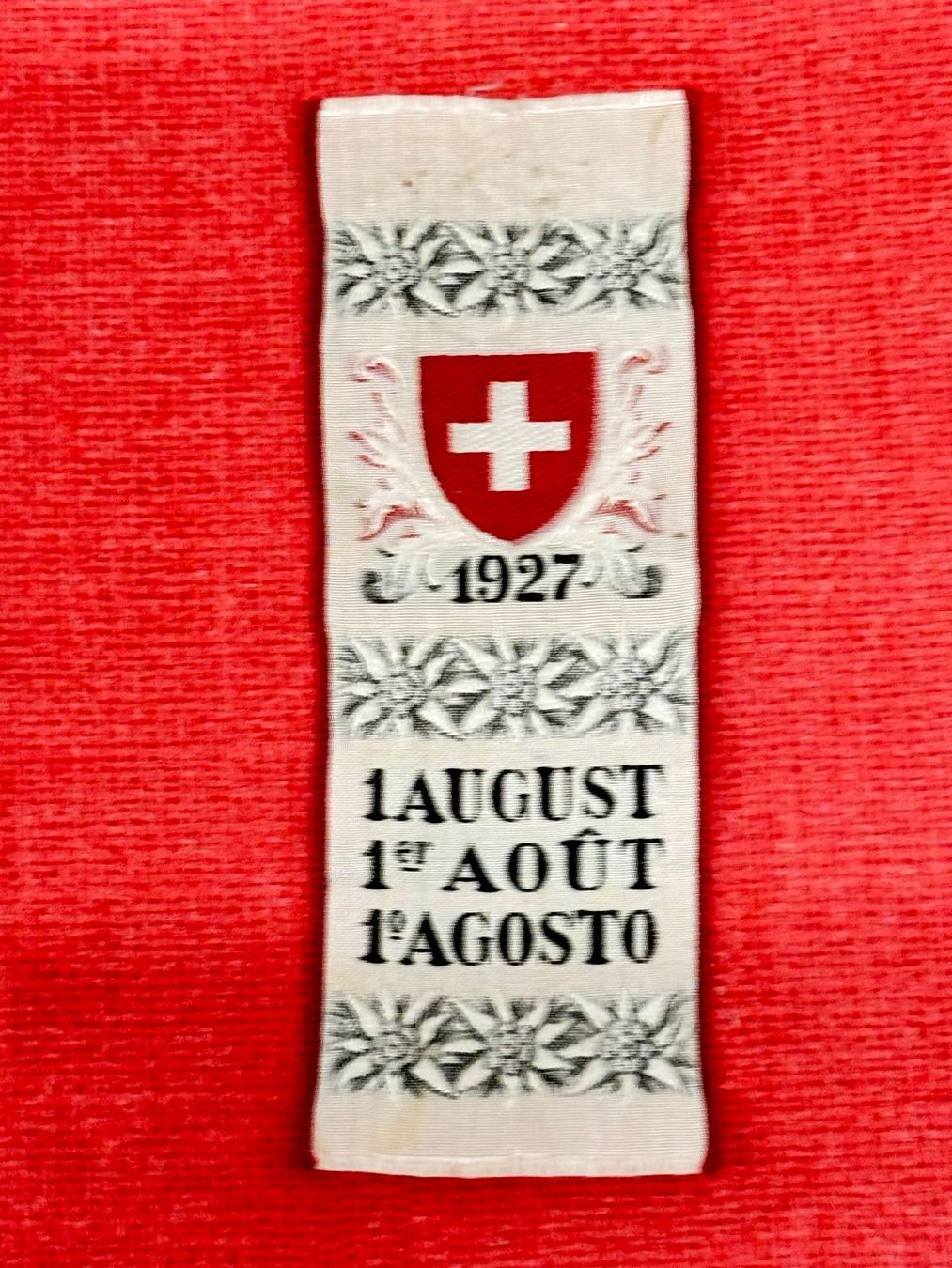 Plaketten & Abzeichen: 1 August-Abzeichen 1927 TOP – Gebraucht aus Ormalingen von digital09