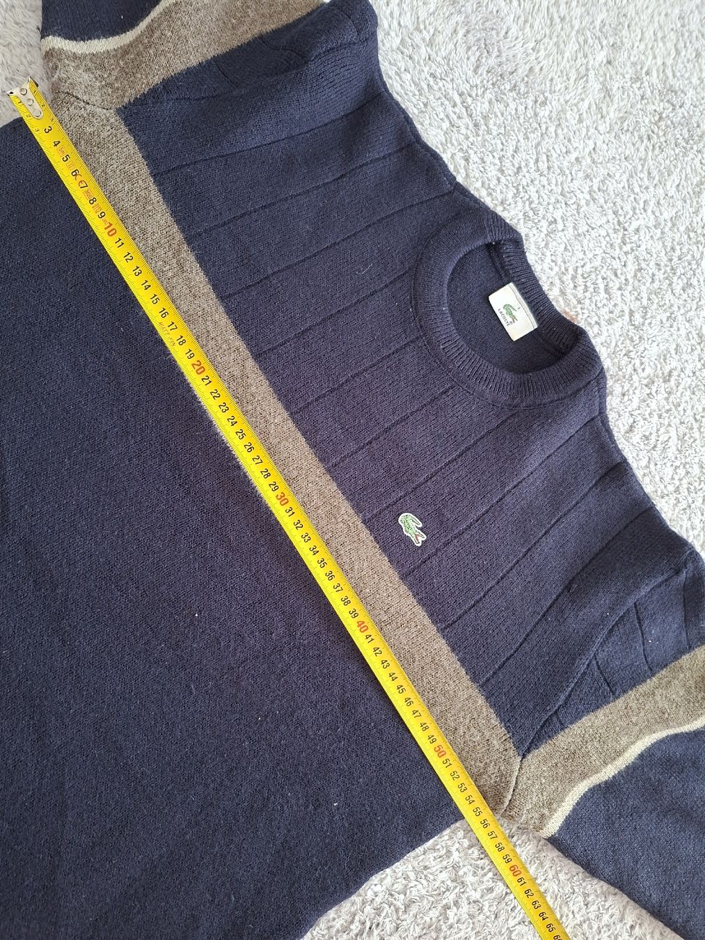Lacoste Maglioni & Felpe: Pull-over Lacoste bleu marine avec rayures, taille Xs – Usato da Renens VD venduto da ser_j2fn 1