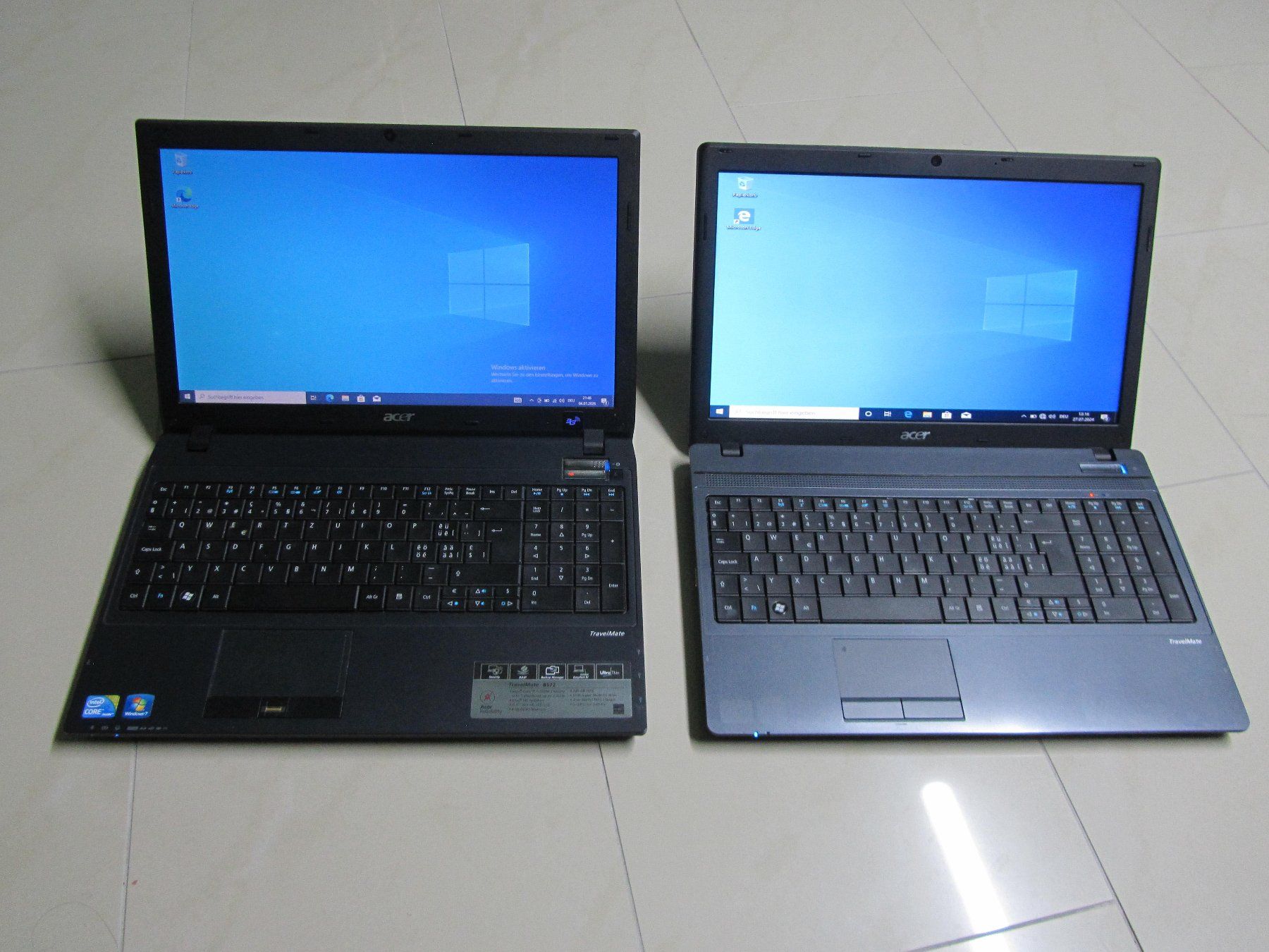 Acer Notebooks: 2x Acer TravelMate – Gebraucht aus moosseedorf von RTN10