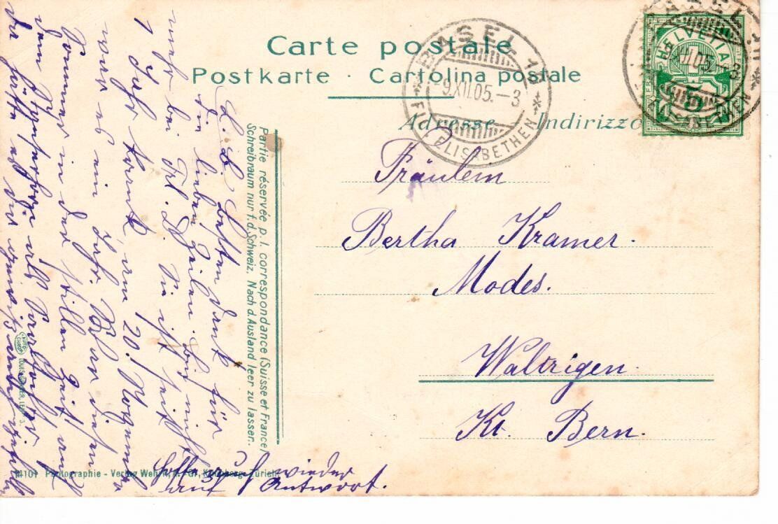 Ansichtskarten: Luzern 1905 – Gebraucht aus Wolhusen von Curver9 1