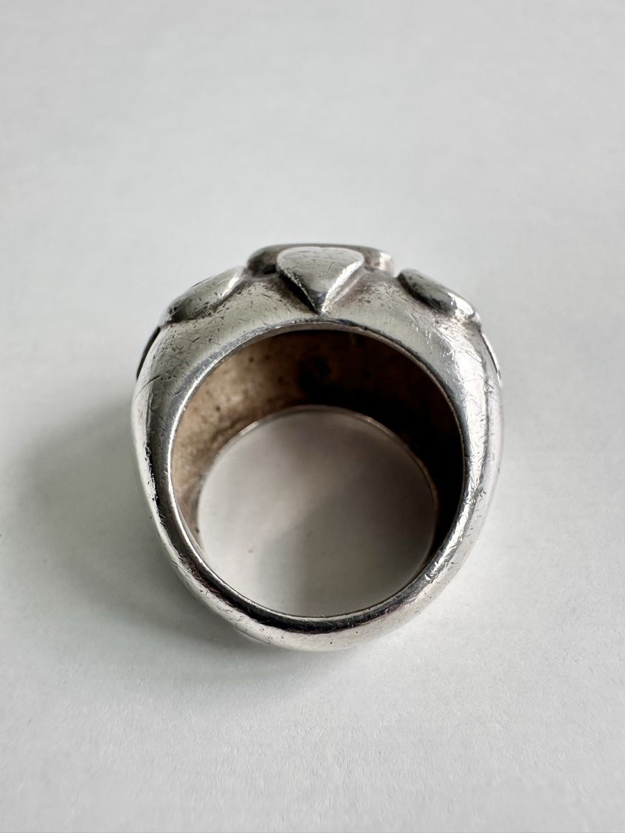 Anelli: Silverstar Silberring mit violettem Stein / Gr. 53 – Usato da Bern venduto da neon317 8