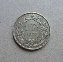 Schweiz ++ 1.- Franken 1877, gute Erhaltung