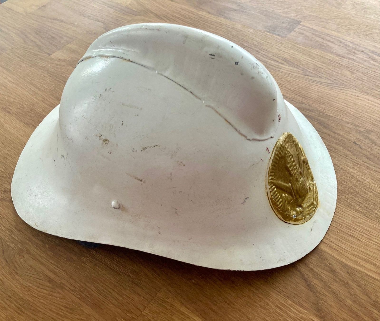 Feuerwehr: Feuerwehrhelm, UDSSR, antik – Gebraucht aus Kriens von heleneb02 3