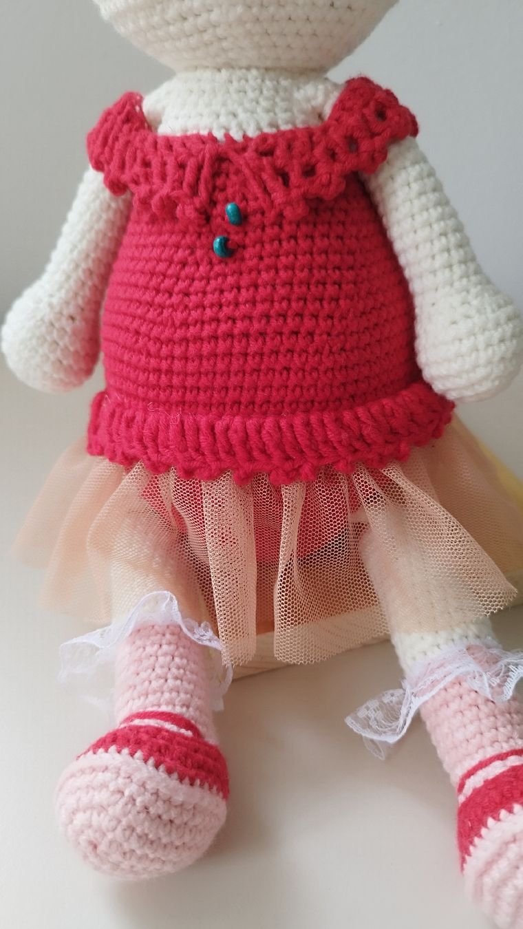 Bambole: Handmade Crochet Bunny Doll, New - Gift for Easter! 42cm – Nuovo e nell'imballaggio originale da Arnex-sur-Orbe venduto da can_97vn 3