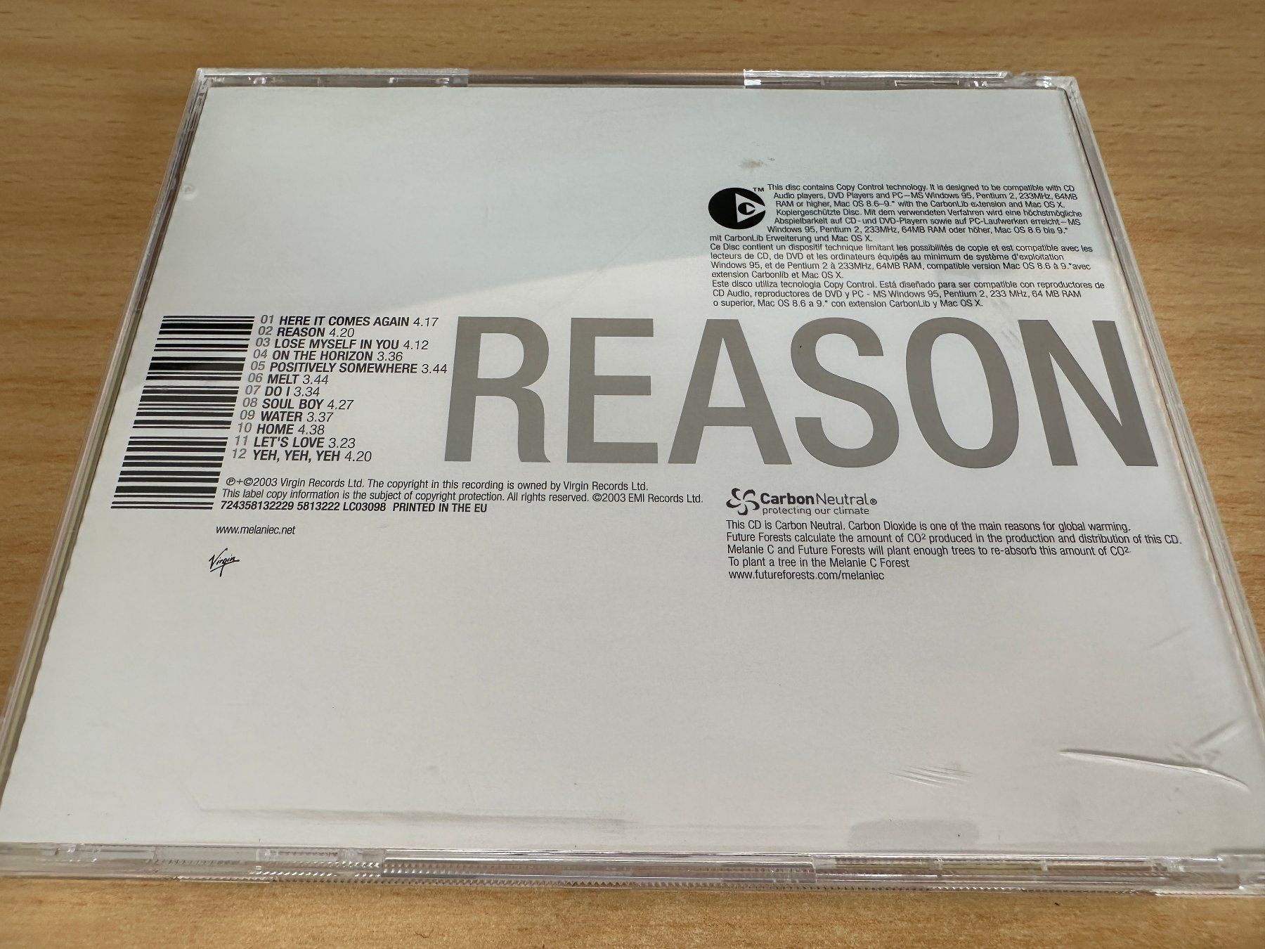 CDs: Melanie C – Reason – Gebraucht aus Rikon im Tösstal von Alpenmutz 1