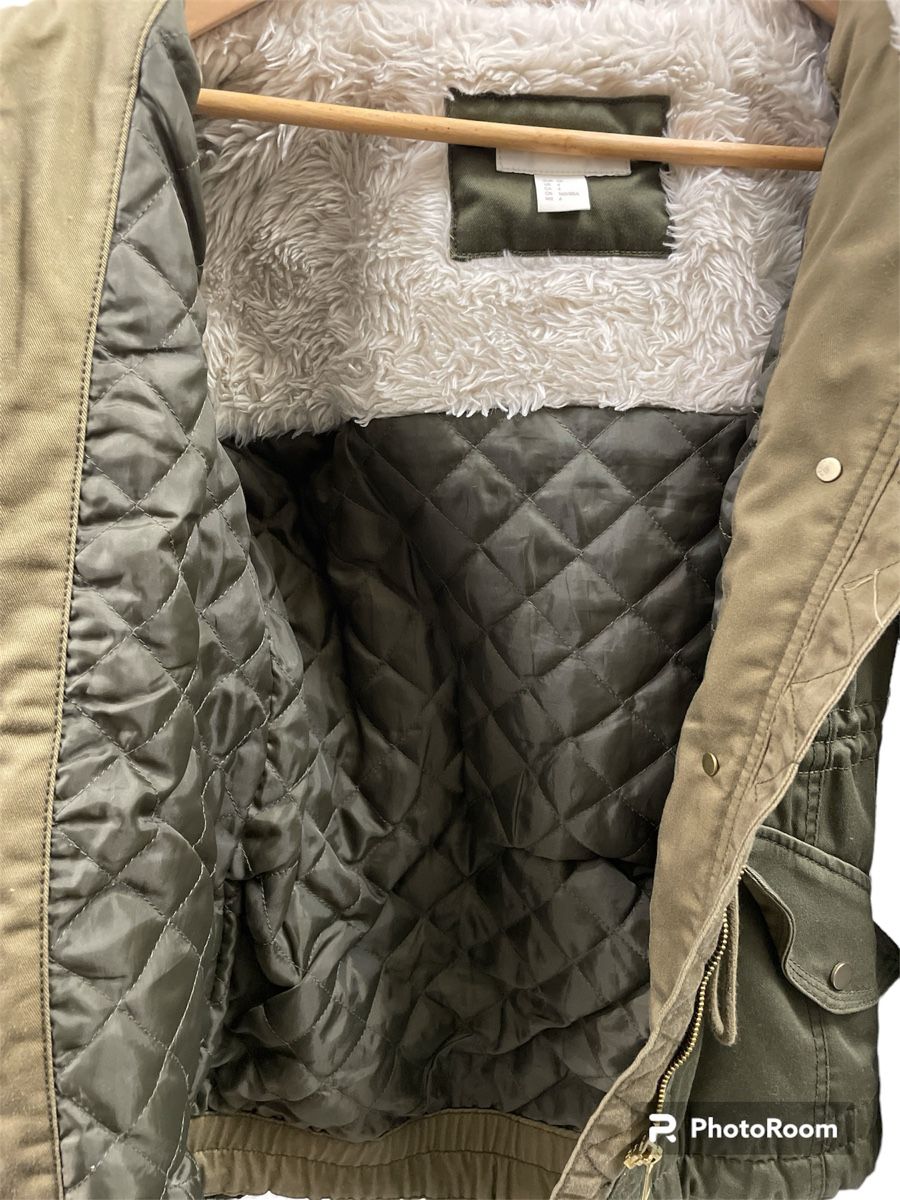 Giacche: 💜 Canvas Jacke Kapuze Steppfutter – Nuovo (secondo la descrizione) da Urdorf venduto da Anassor 2
