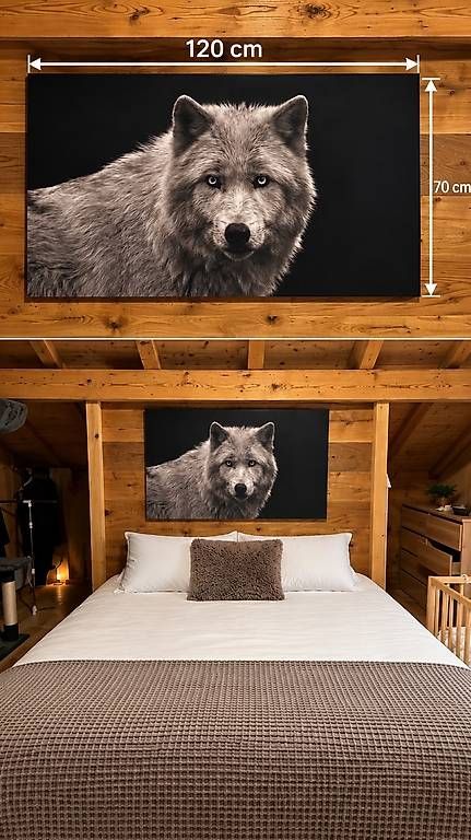 Dipinti: Tableau décoratif  Loup – Usato da Les Paccots venduto da yul_j97h