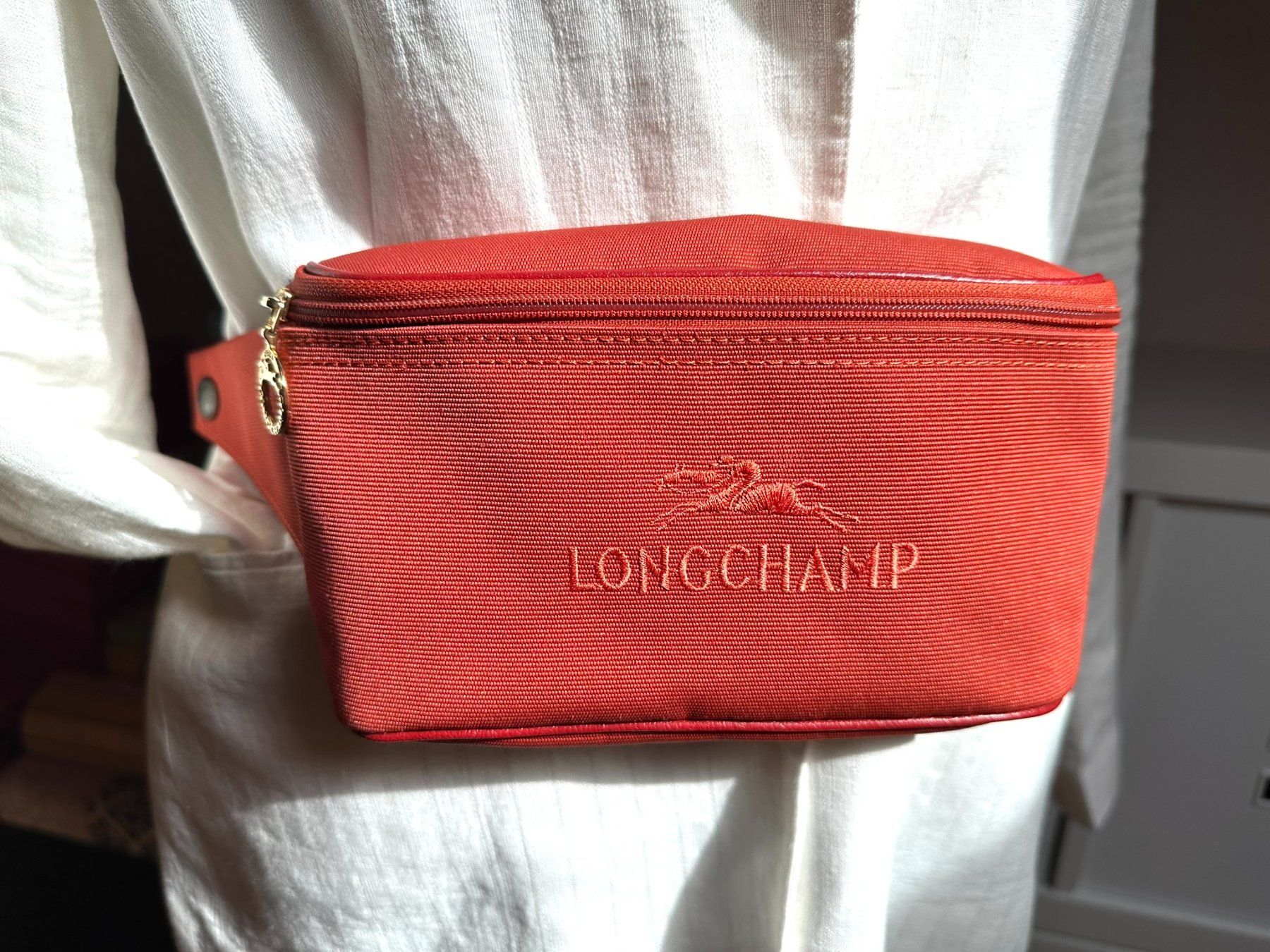 Longchamp Sacs: Sac banane Longchamp Le Pliage – Rouge. – D'occasion à Bernex par euma1976 2