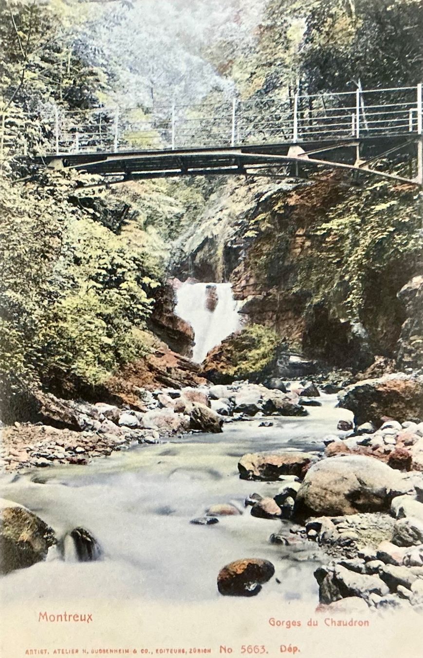 Cartoline postali: GORGES du CHAUDRON - Montreux – Usato da Root venduto da ENGLAND-TREASURES 1