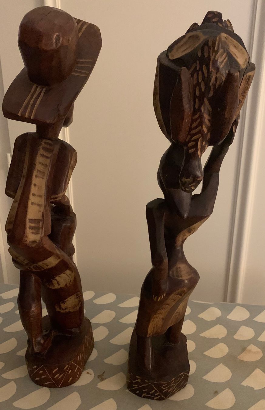 Sculptures & Statues: Deux statuettes en bois sculpté artisanat – D'occasion à thonex par begochiqui 9