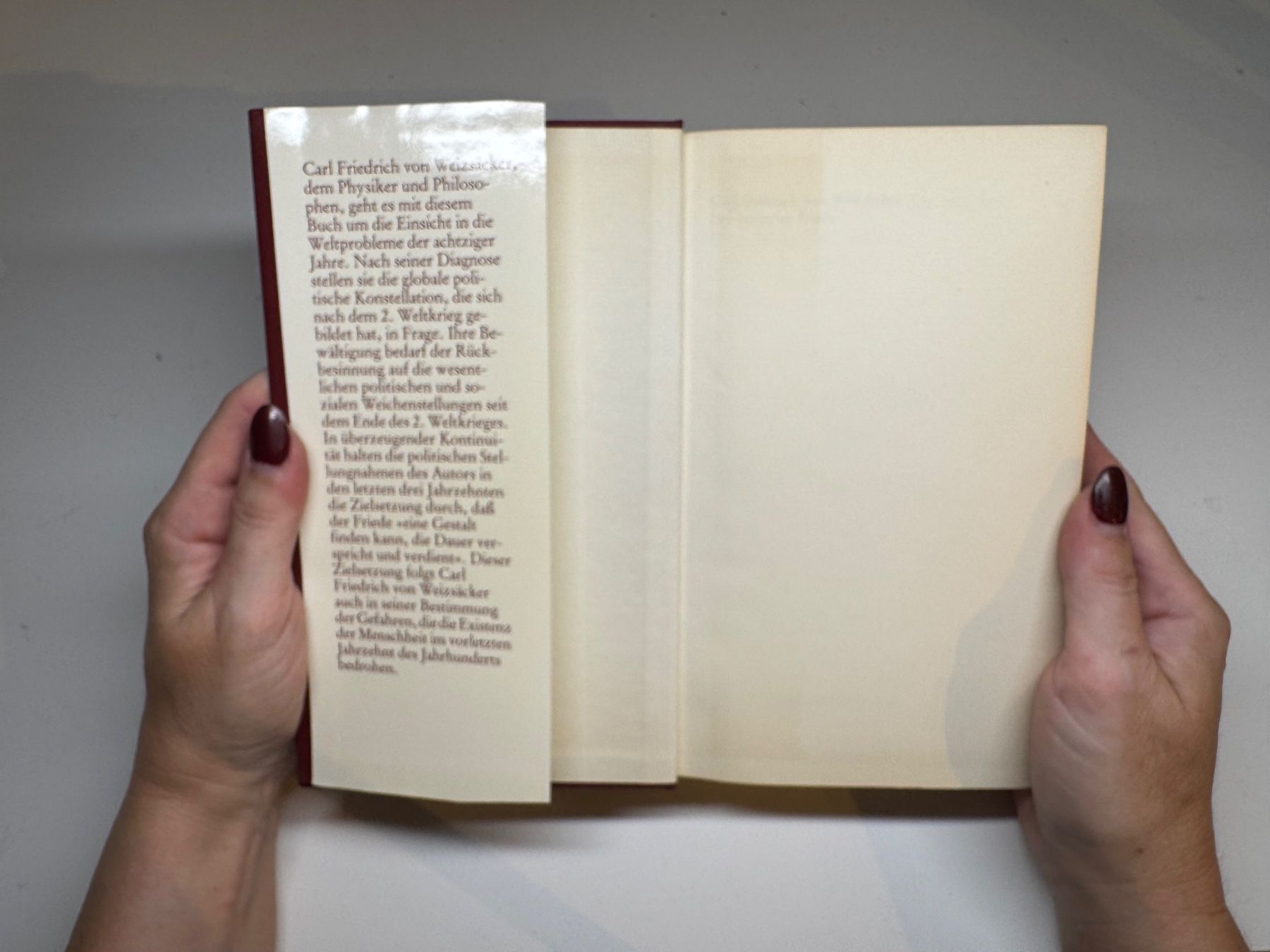 Bücher: BUCH: Carl Friedrich von Weizsäcker, Der bedrohte Friede, – Gebraucht aus Grosswangen von Second_hand_paradise 2