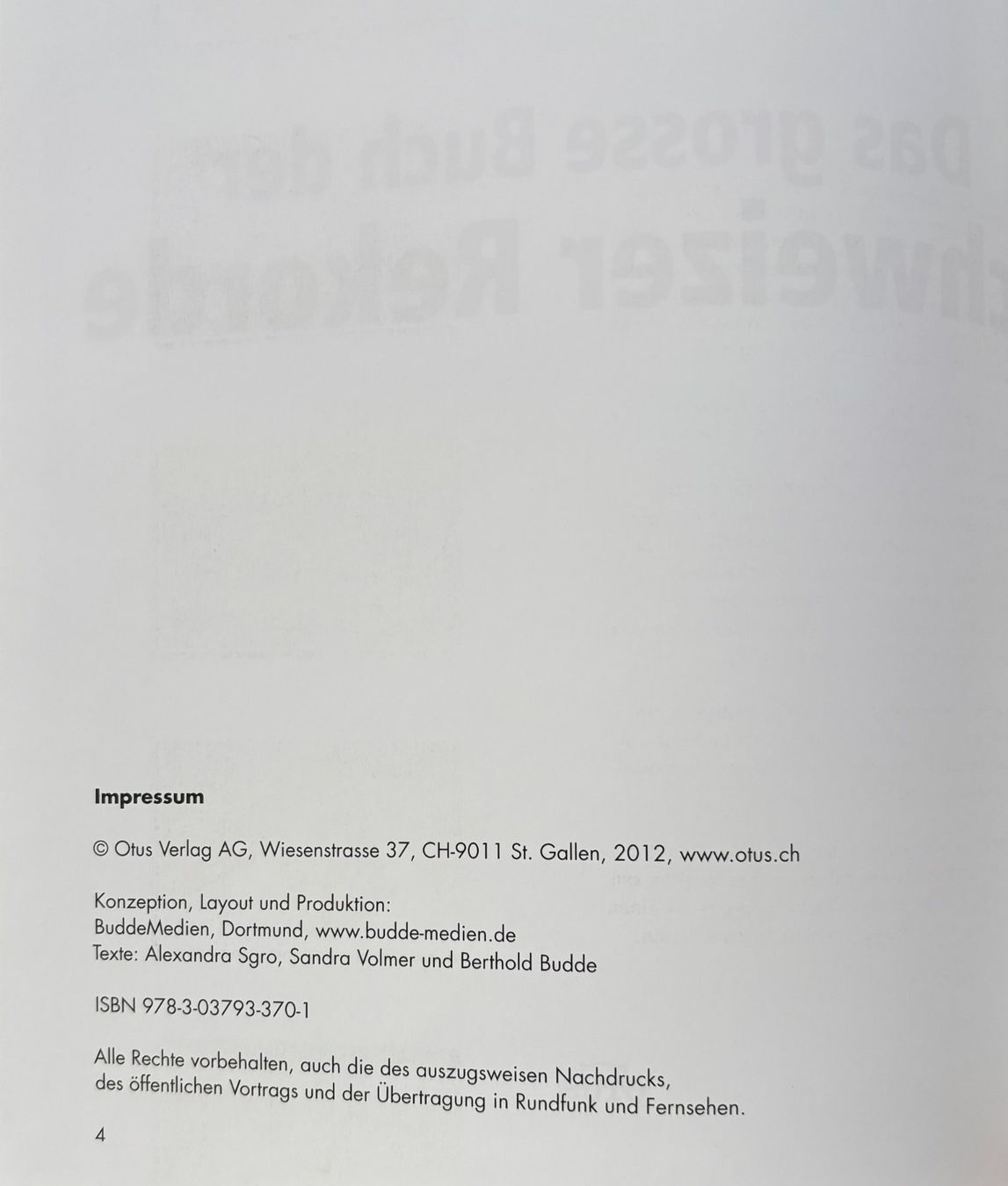 Libri: Das grosse Buch der Schweizer Rekorde – Nuovo (secondo la descrizione) da Sarnen venduto da Livres 2