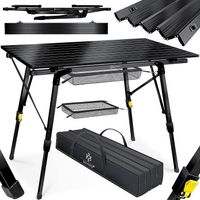 KESSER Campingtisch 90cm x 53cm Schwarz