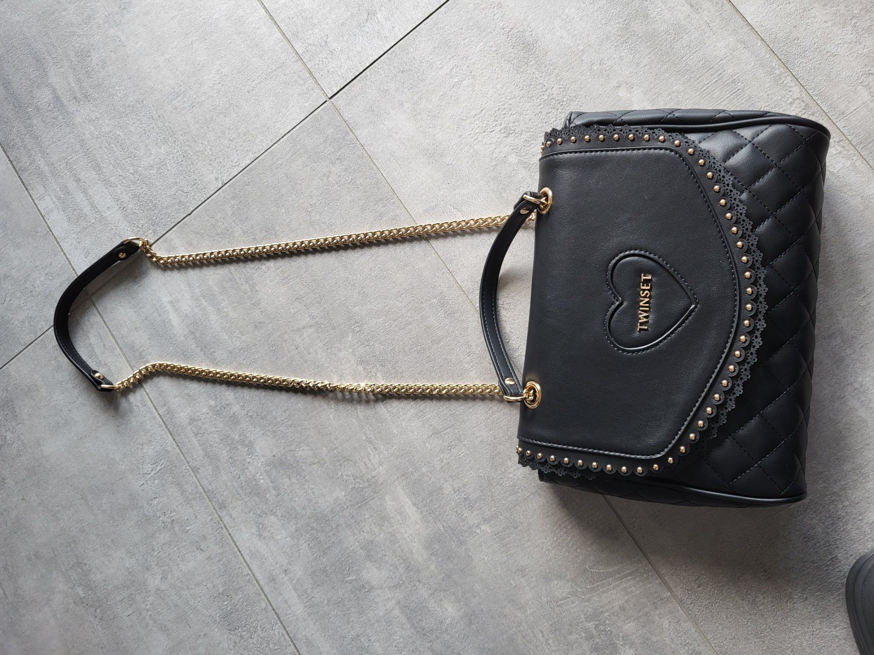 Borse da donna: neue original TWINSET luxus tasche schwarz – Nuovo (secondo la descrizione) da bellinzona venduto da zeus6535 7