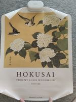 Affiche Hokusai Trumpet Lilies impression état neuf