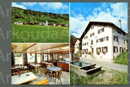 AK color Donat GR Val Schons,Gasthaus Beverin, 3-Bild ≈1980 